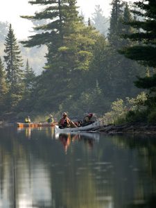 Pagami Creek firefighters paddling