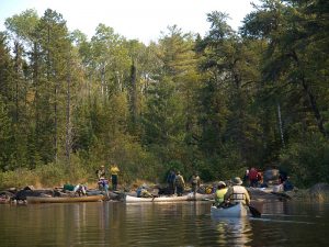 Pagami Creek fire crew paddling