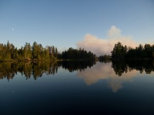 Pagami Creek Fire at dawn