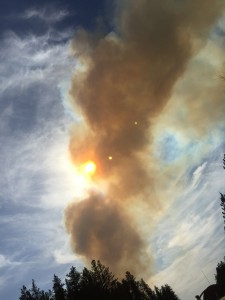 Palsburg Fire evening April 15, 2015. Credit: Tyler Fish