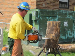 2015 Wildfire Academy saw course practice 2