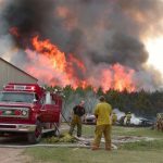 Firefighters wildland interface