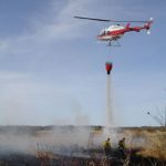 Berry Farm Fire helicopter drop
