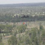 National Guard Blackhawk with bucket
