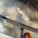 Helicopter bucket work Jeep Fire