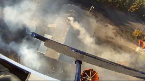Helicopter bucket work Jeep Fire