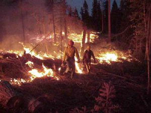 U Idaho prescribed burn flame length