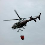 State Patrol helicopter with bucket