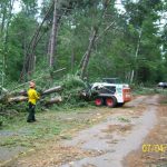 Crews work to clear roads in the Chippewa National Forest following the July 2012 blowdown